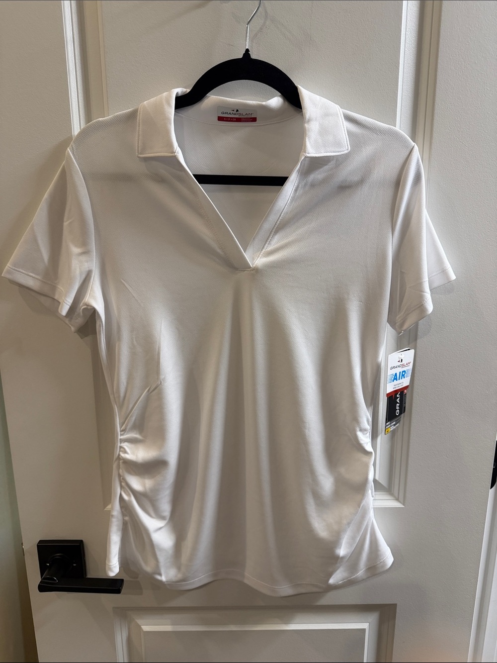 NWT Grand Slam Performance AIR Golf Polo Shirt White UPF 50 Women's Size S